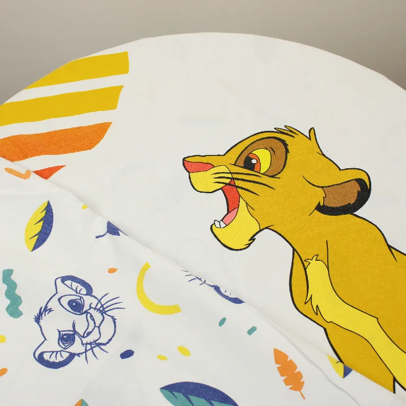 布団カバー シンバ シンプル 葉っぱ イエロー ネイビー