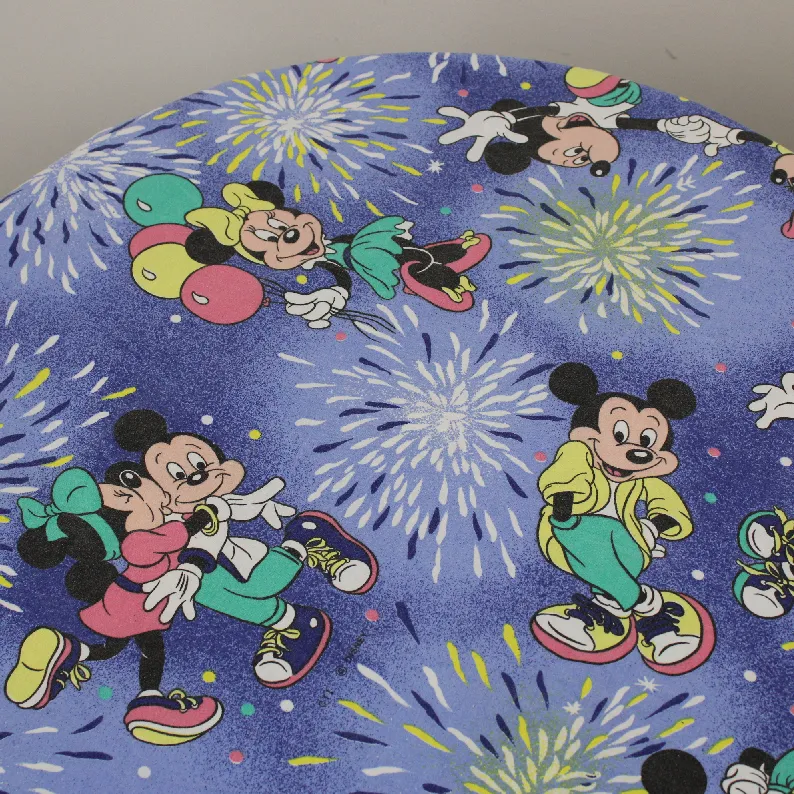 120*90 シーツ解体生地  ミッキー ミニー 花火