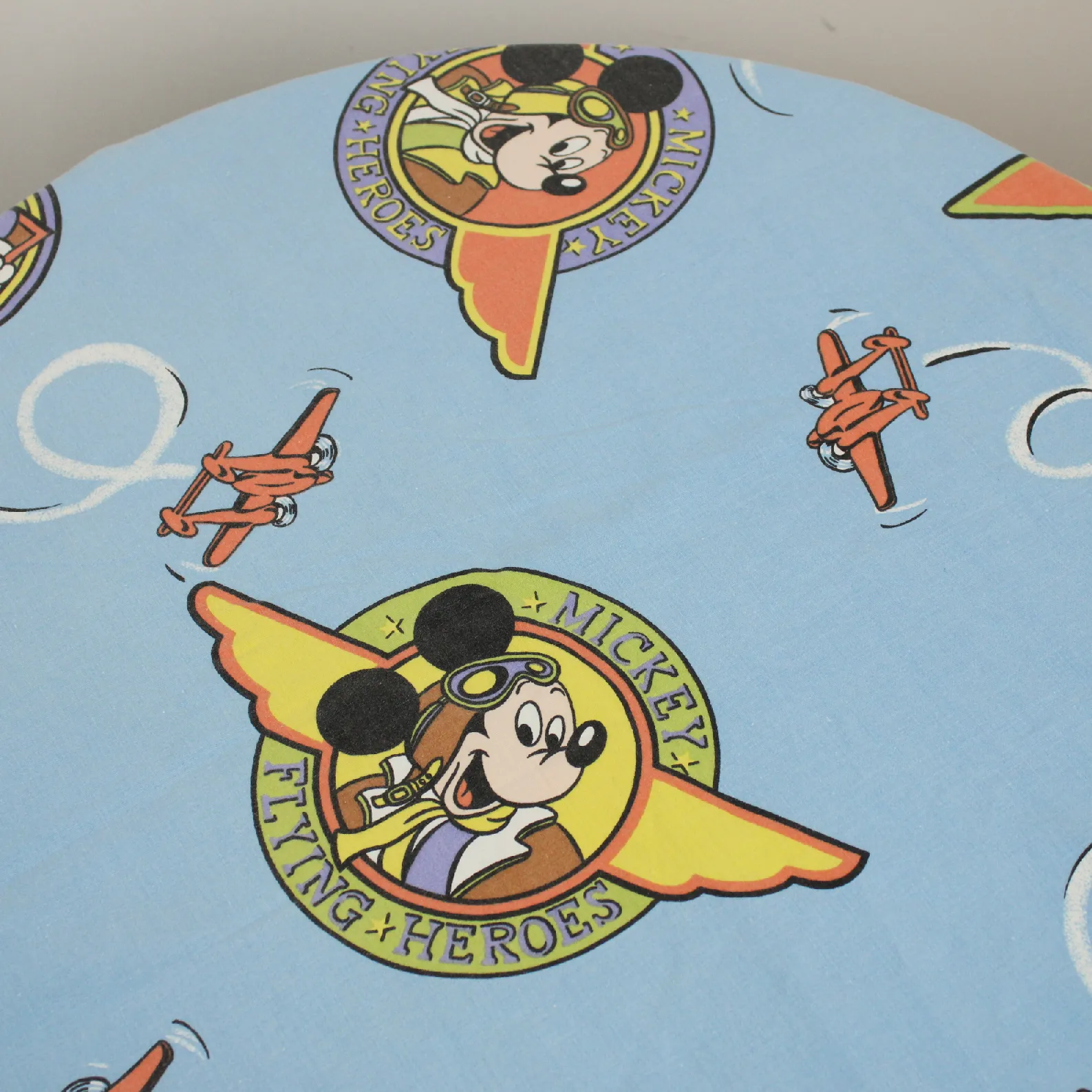 170*120 シーツ解体生地  ミッキー フライングエース