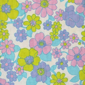 50*60 かわいい ポップ 花 ピンク ブルー グリーン