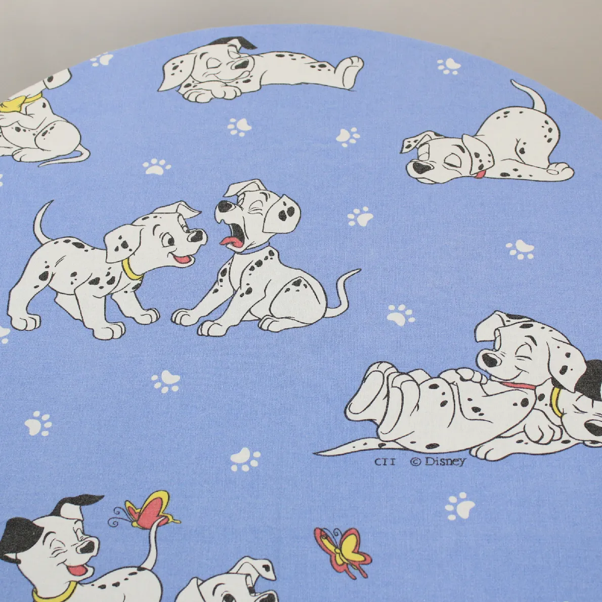 ベビーフラット 101匹わんちゃん 足あと ちょうちょ ブルー