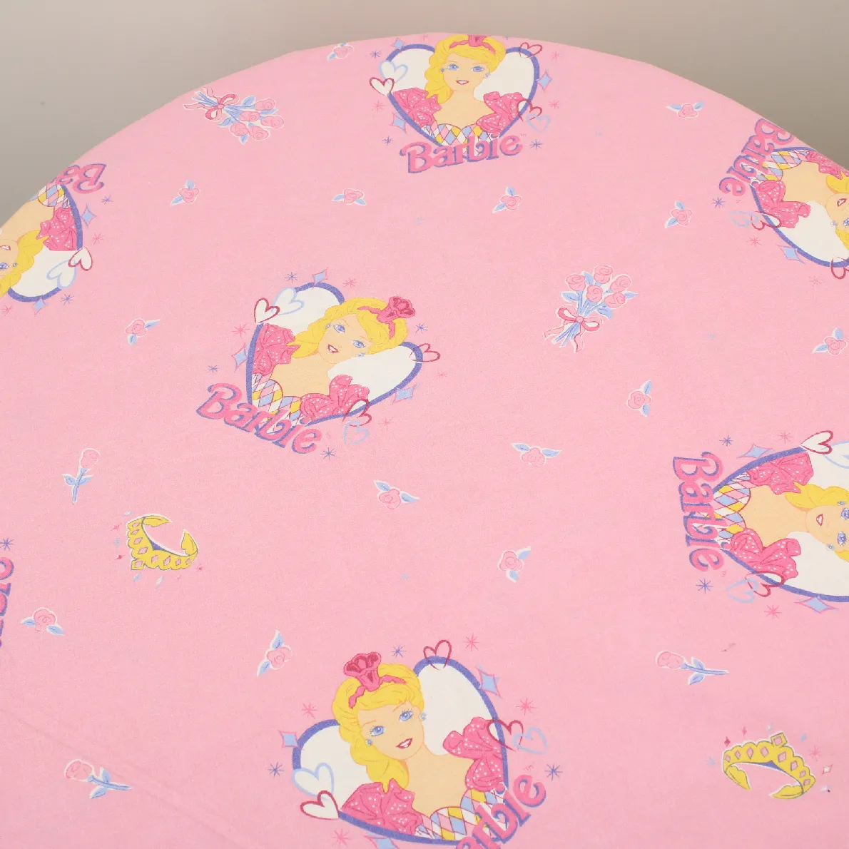 125*90 シーツ解体生地  バービー バレリーナ ティアラ 小柄