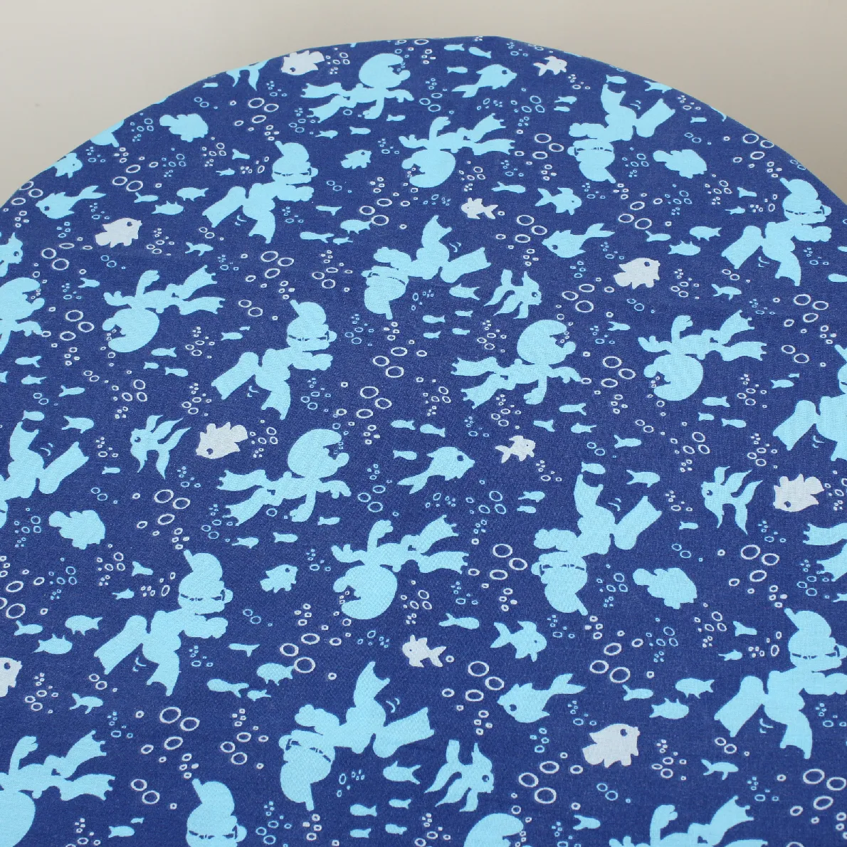 65*95 シーツ解体生地 スマーフ ダイビング 魚 ブルー