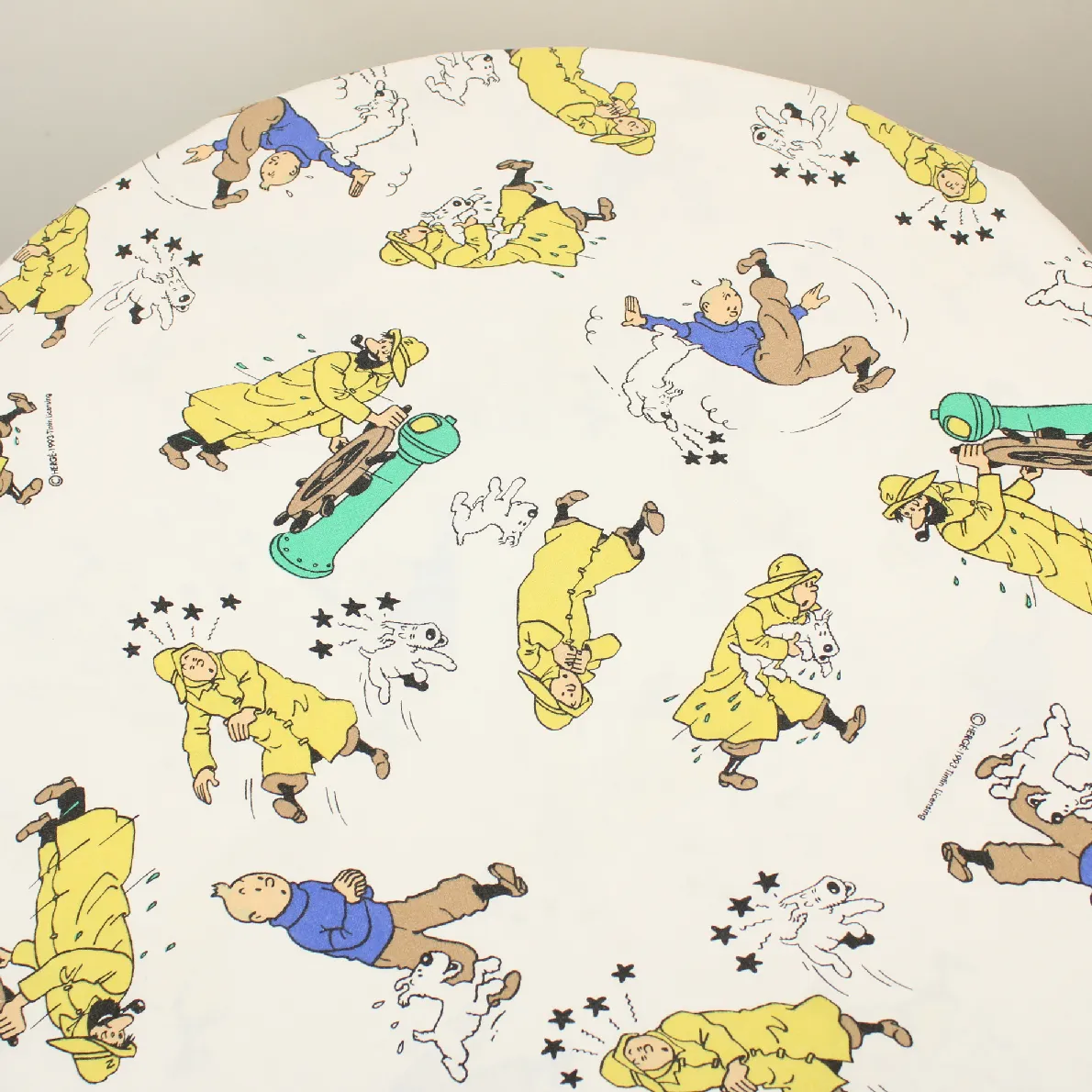 80*125 シーツ解体生地  タンタンの冒険 ふしぎな流れ星 L'Étoile mystérieuse