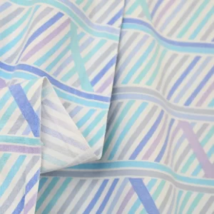 110*65 爽やか ストライプ ブルー 変則