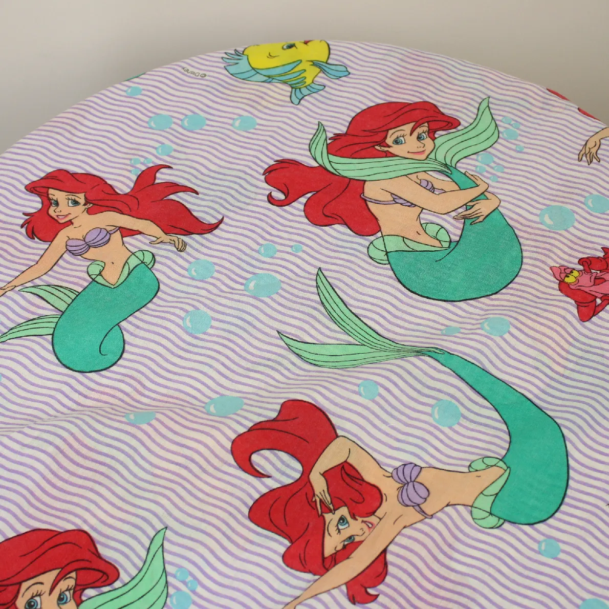 ボックスシーツ  アリエル パープル ストライプ