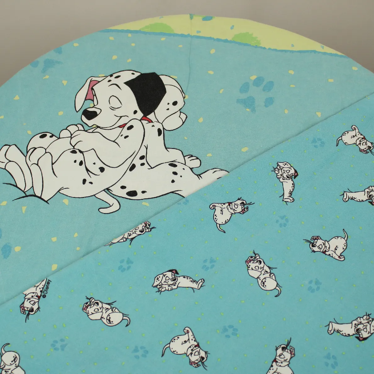 ベビー布団カバー 101匹わんちゃん クッション ブルー