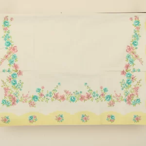 ピローカバー かわいい 花 バラ 植物 イエロー