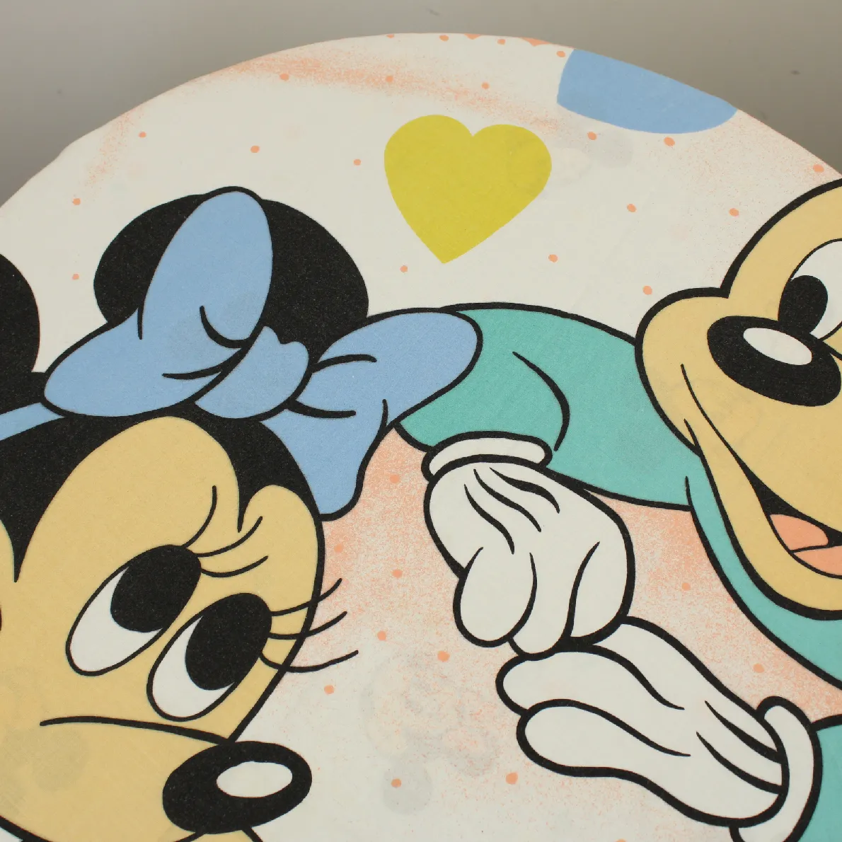 130*180 シーツ解体生地  ミッキー ミニー 特大 パステルハート