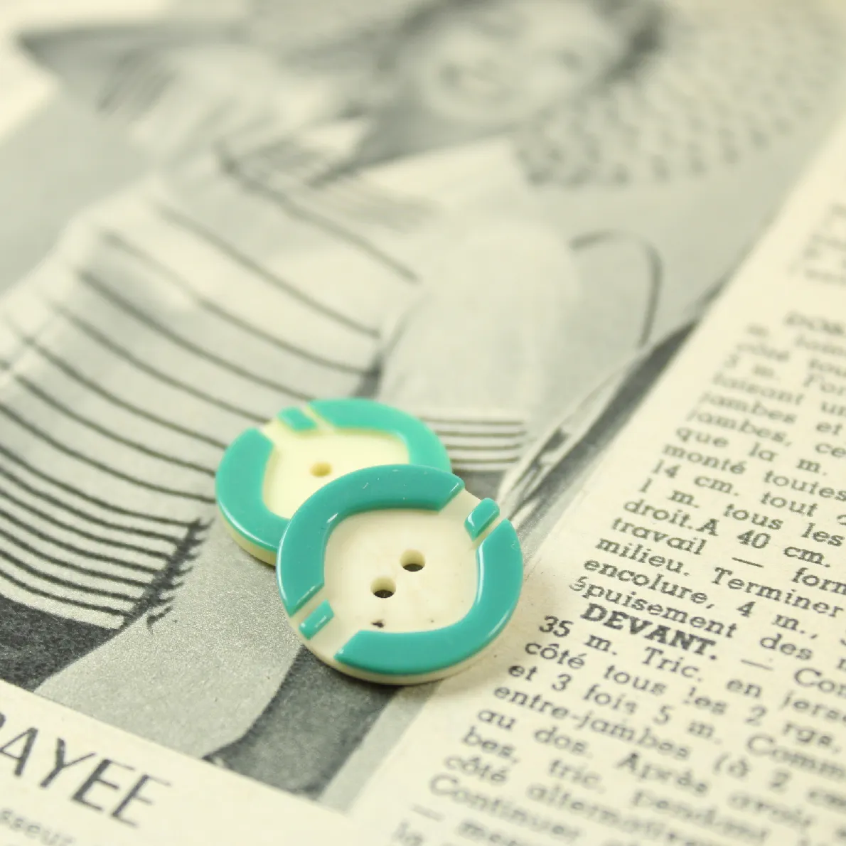 2個 16mm 円 ストライプ 緑