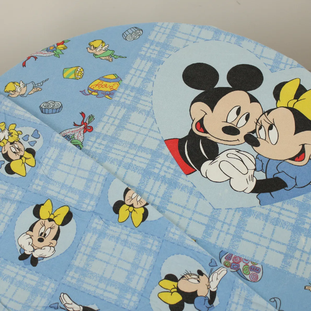 布団カバー ミッキー ミニー ハート エンジェル 水色