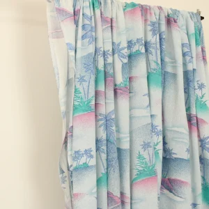 95*80 ファンシー 島 ヤシの木 グラデーション ピンク ブルー