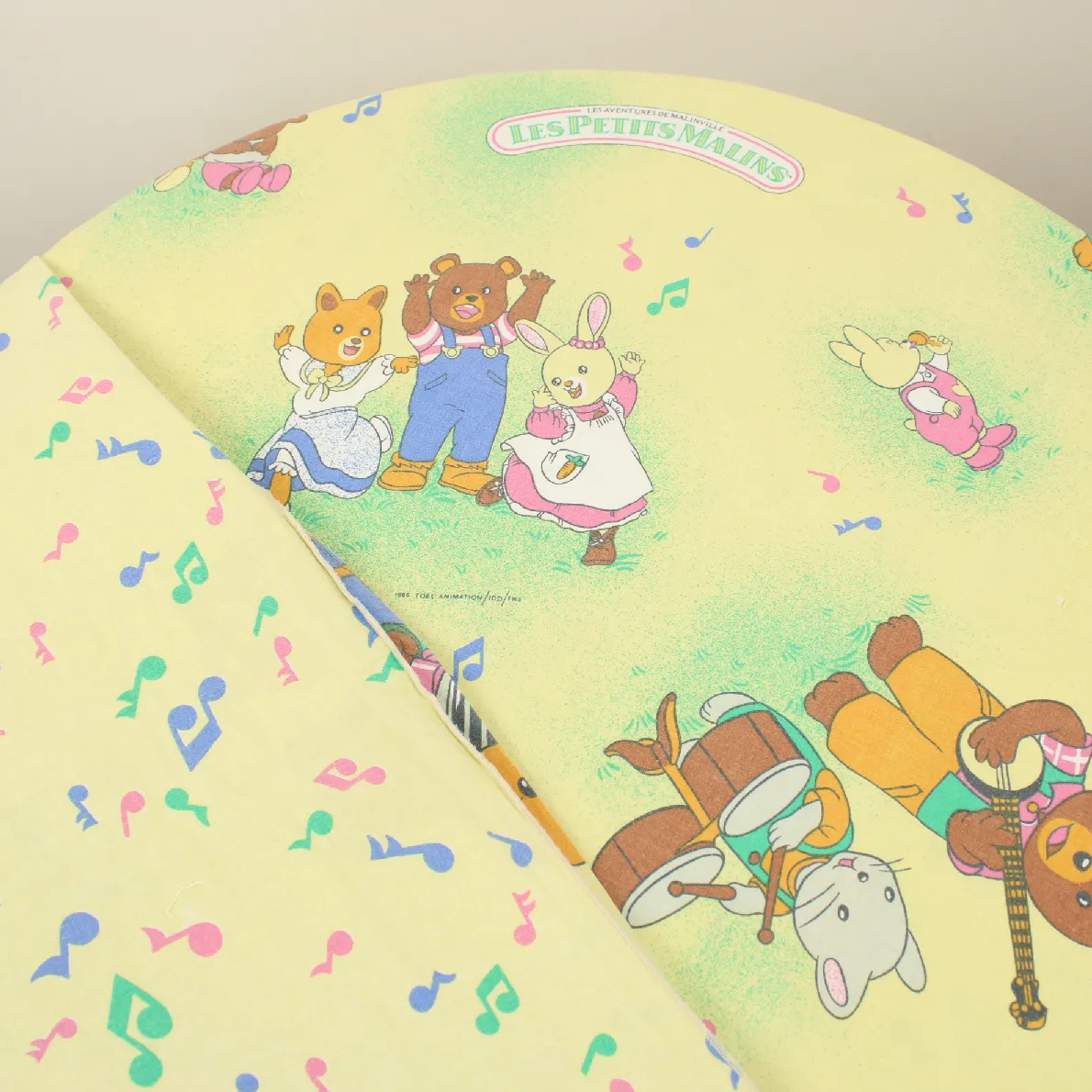 布団カバー メイプルタウン物語 音符 イエロー