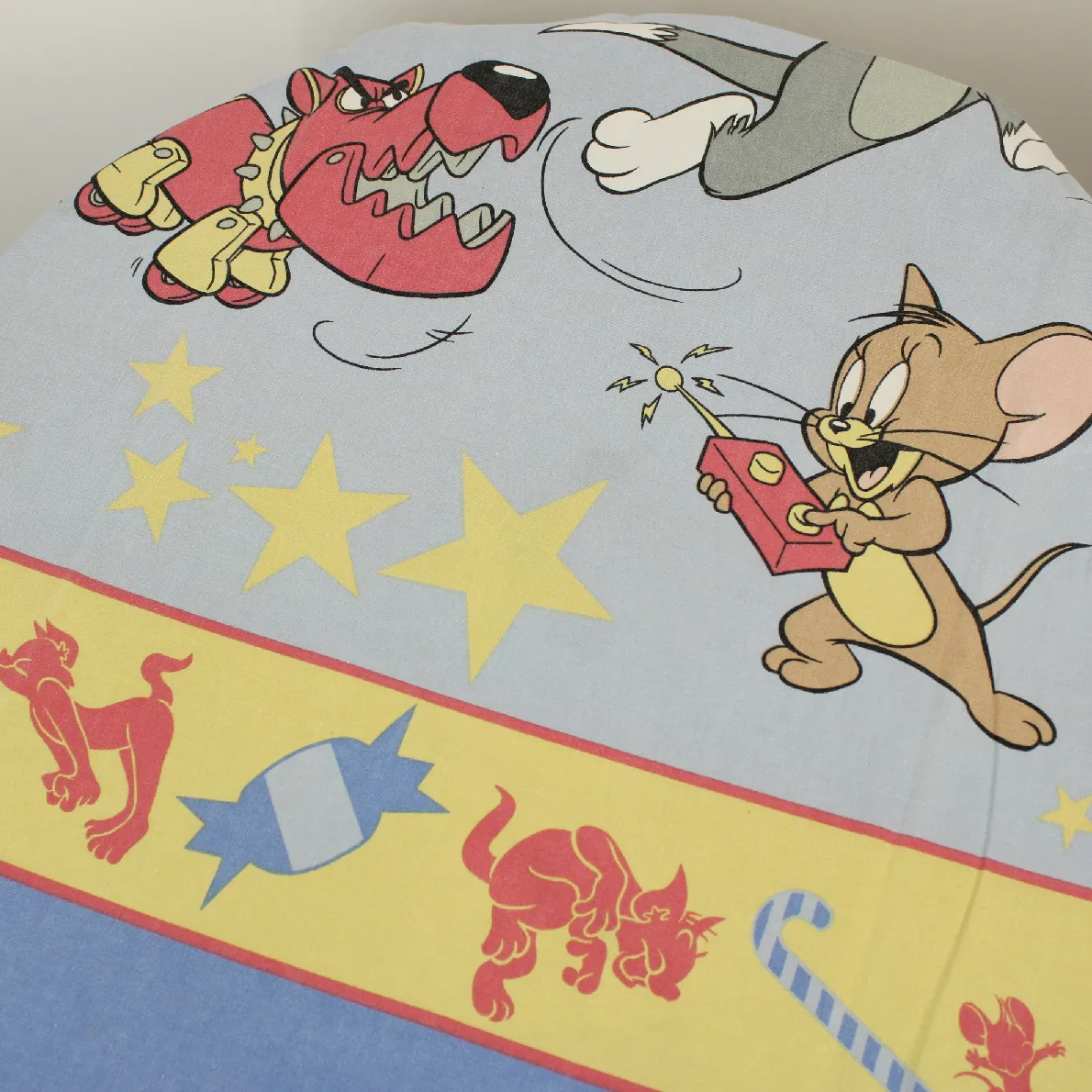 訳あり 130*195 シーツ解体生地 トム＆ジェリー 星 キャンディー トースト Ａ