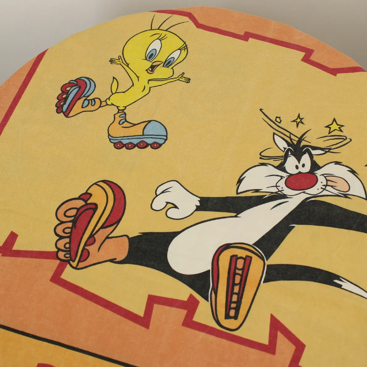 訳あり 130*200 シーツ解体生地 シルベスター トゥイーティー スケート Ａ