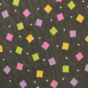 65*65 ポップ ネオン コンフェッティ カラフル 黒