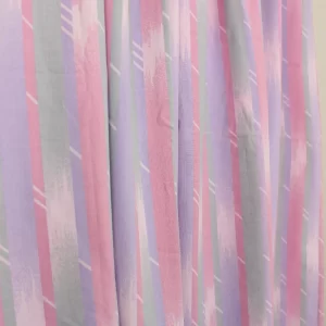 90*55 ポップ ストライプ 変則パターン ピンク パープル グレー
