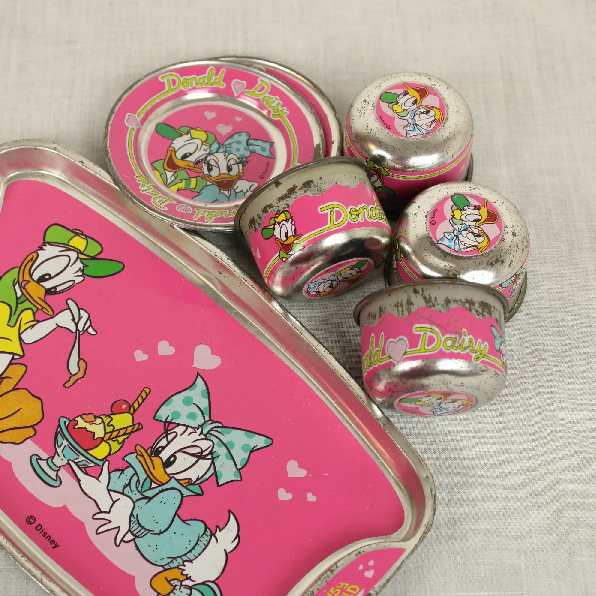 メタルおままごとセット ドナルド＆デイジー ピンク