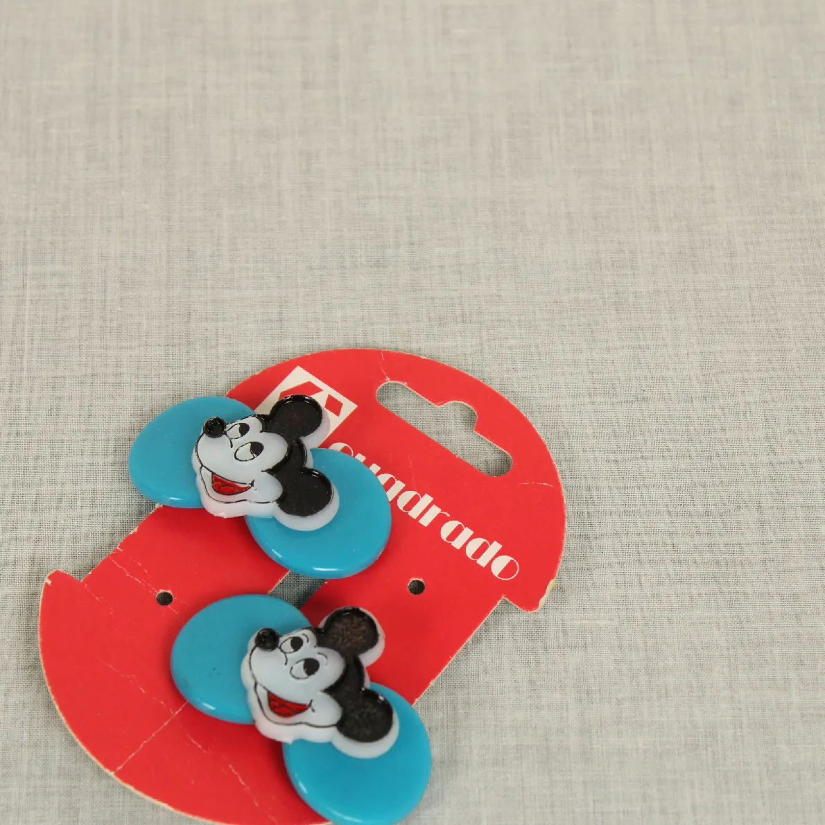 ヘアバレッタ 髪留め ミッキー りぼん