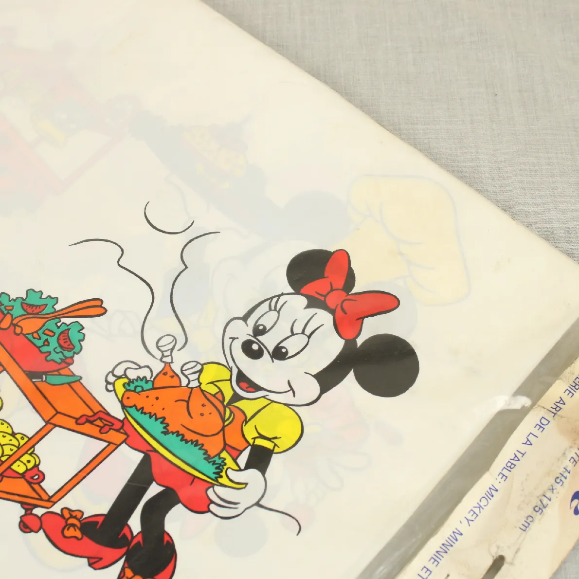 ビニール製テーブルクロス ミッキー ミニー バーベキュー