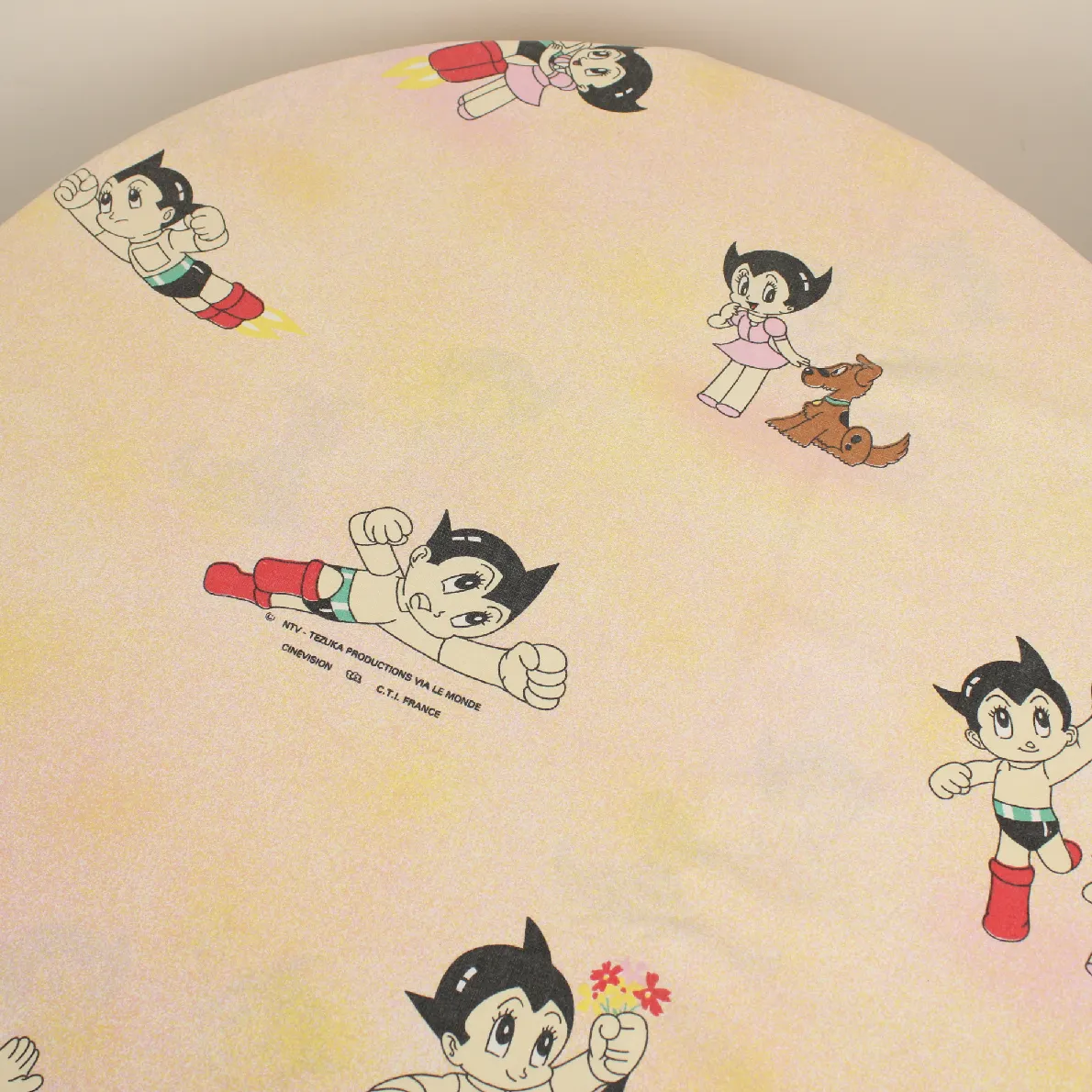 135*85 シーツ解体生地  鉄腕アトム オレンジ グラデーション