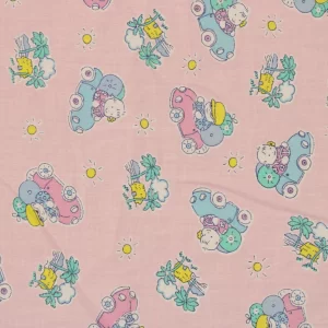 65*60  パステル 子供 バカンス ピンク 車