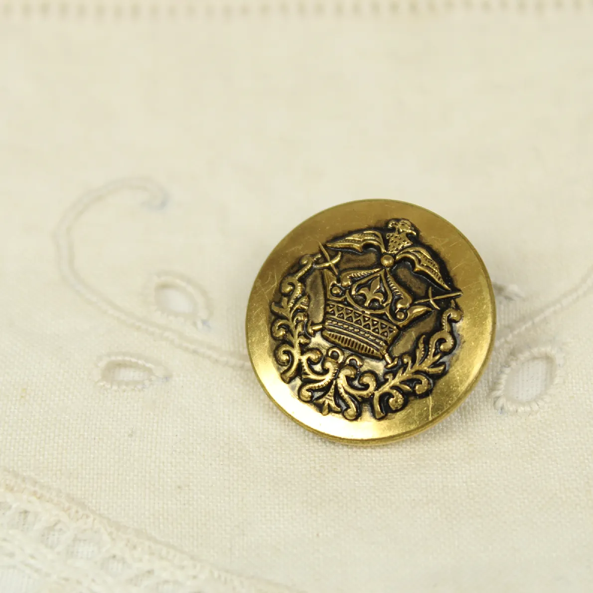 1個 26mm  王冠 紋章 ゴールド
