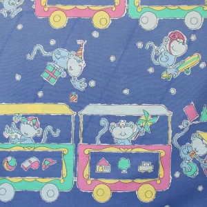 90*75 レトロアニマル おサル トレイン サーカス カラフル