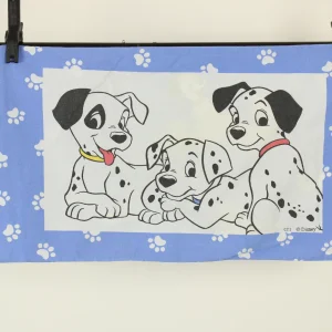 ピロー 101匹わんちゃん 足あと ブルー