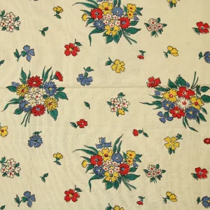 70*60 レトロ 可愛い 花束 野花 アイボリー