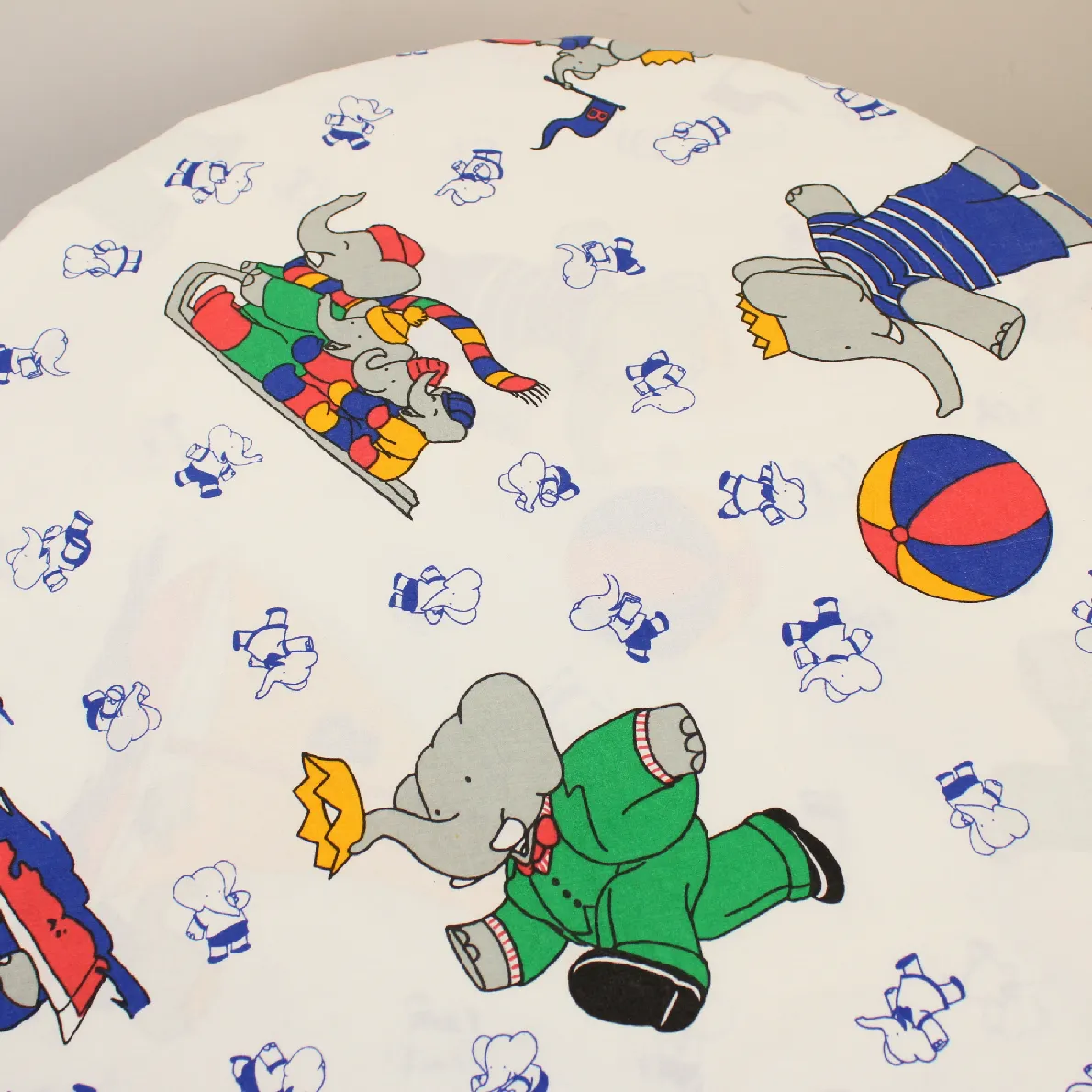 85*130 シーツ解体生地 ぞうのババール BABAR ヨット　