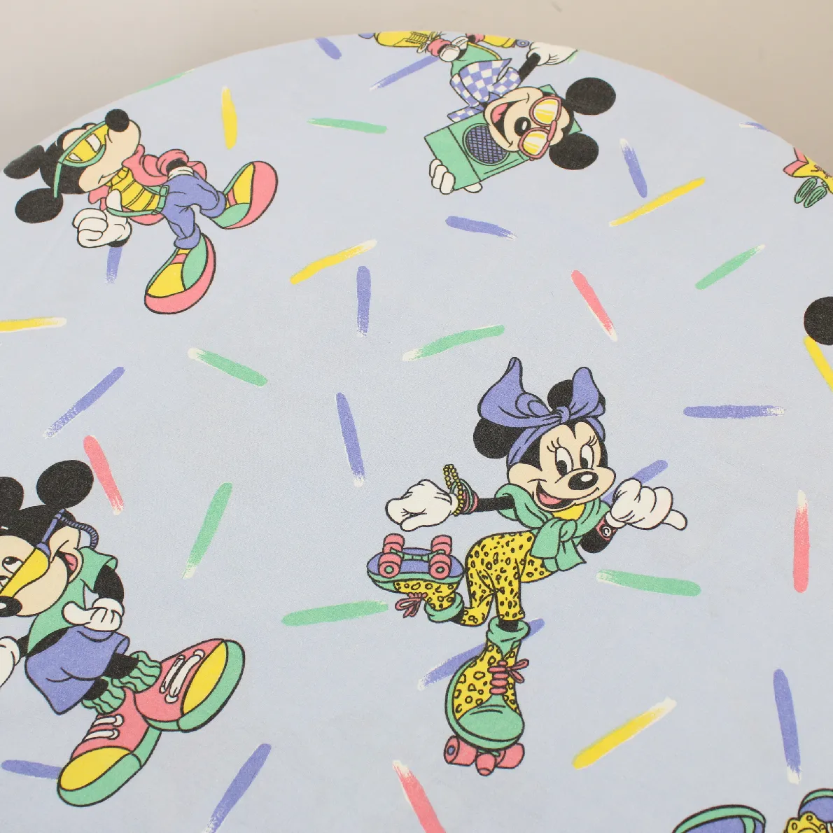 80*130 シーツ解体生地  ミッキー ミニー FUNKY 水色