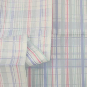 85*45 かわいい 爽やか チェック ブルー グレー