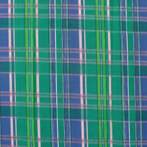 50*55 マドラス チェック グリーン ピンク
