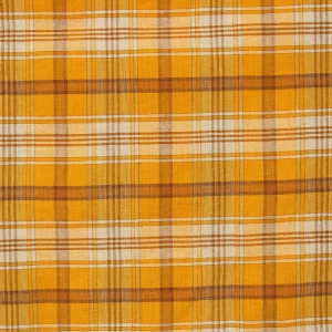 70*70 先染めチェック マスタードイエロー