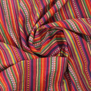 90*65 アフリカン 織り込みストライプ マルチカラー