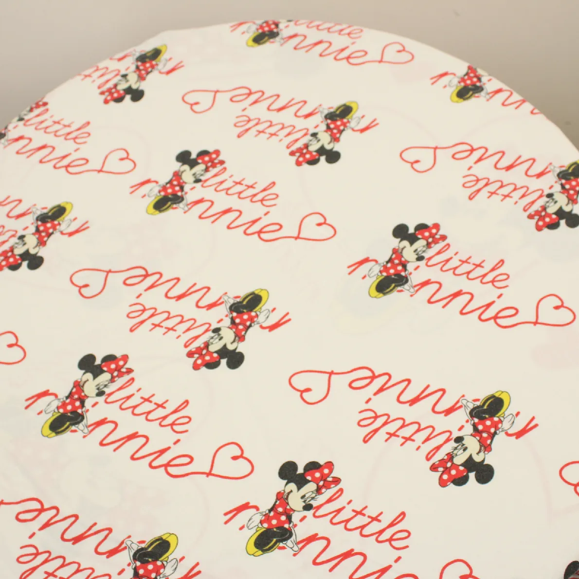 125*90 シーツ解体生地  ミニー Little Minnie  ハート ロゴ
