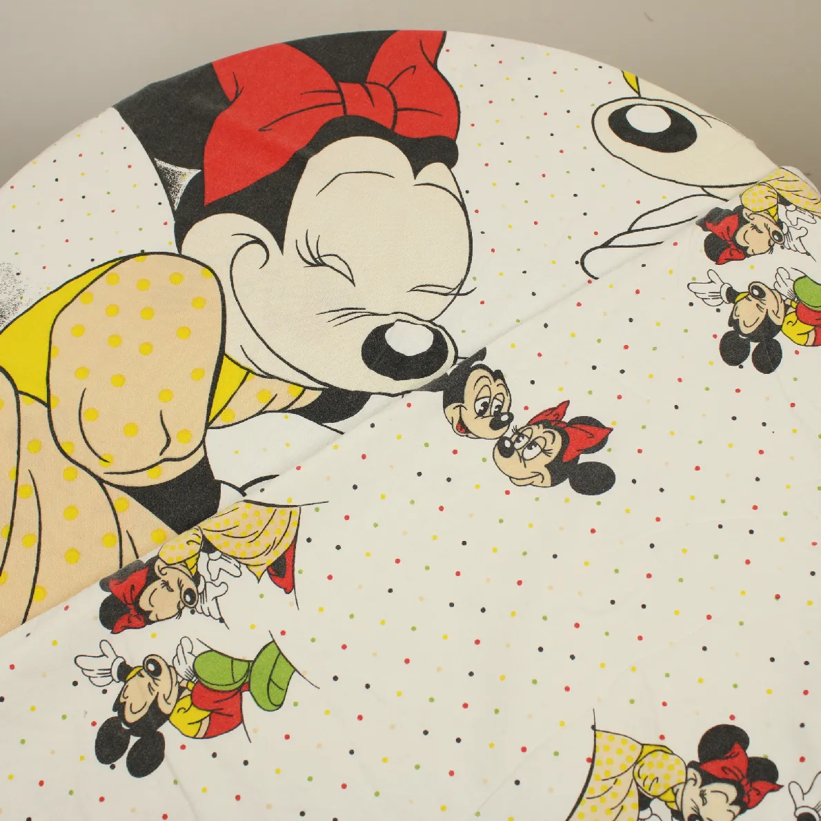 布団カバー ミッキー ミニー おひるね ドット お顔