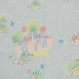 55*75 レトロ ファンシー 子鹿 バンビ 動物 パステル