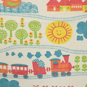 訳あり 95*115 こども トレイン アニマル 花 カラフル グラジエラ Graziela