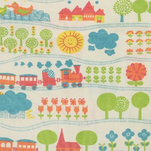 95*55 こども トレイン アニマル 花 カラフル グラジエラ Graziela