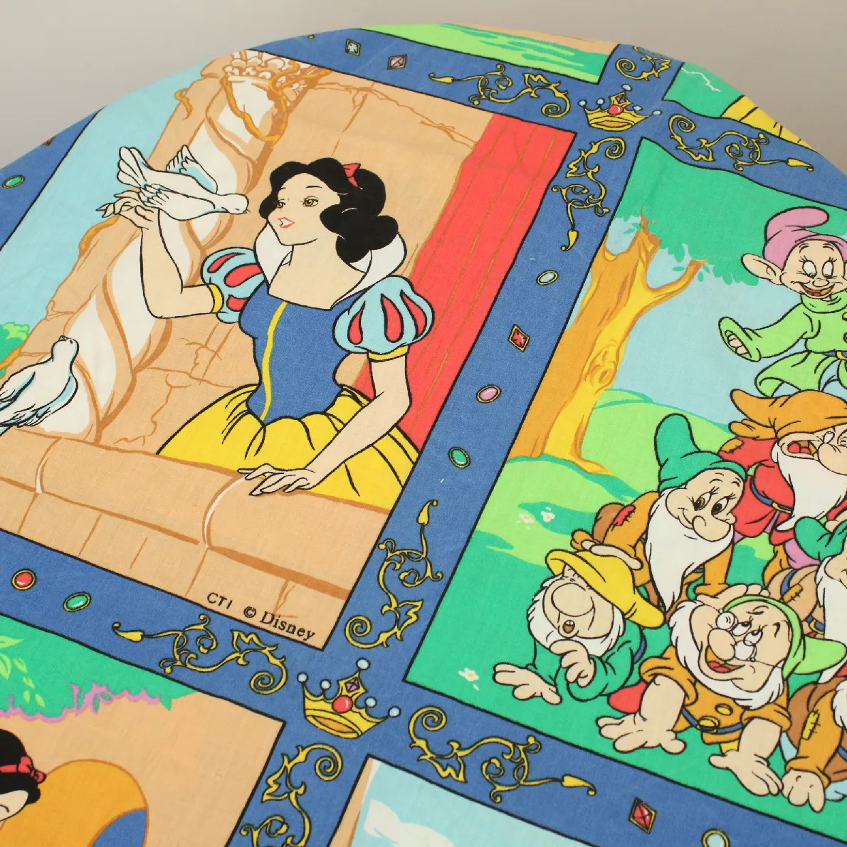 カーテン 170*175   白雪姫 ブルー 宝石 ティアラ パネル