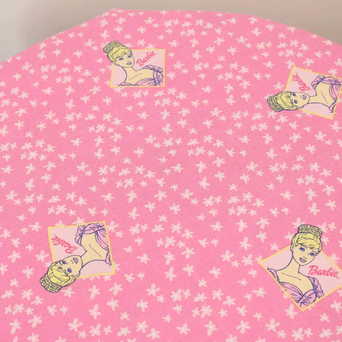 80*130 シーツ解体生地 バービー 小花 ピンク