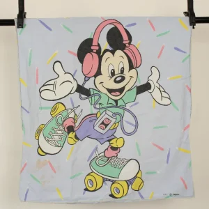 ピロー ミッキー ローラースケート 水色