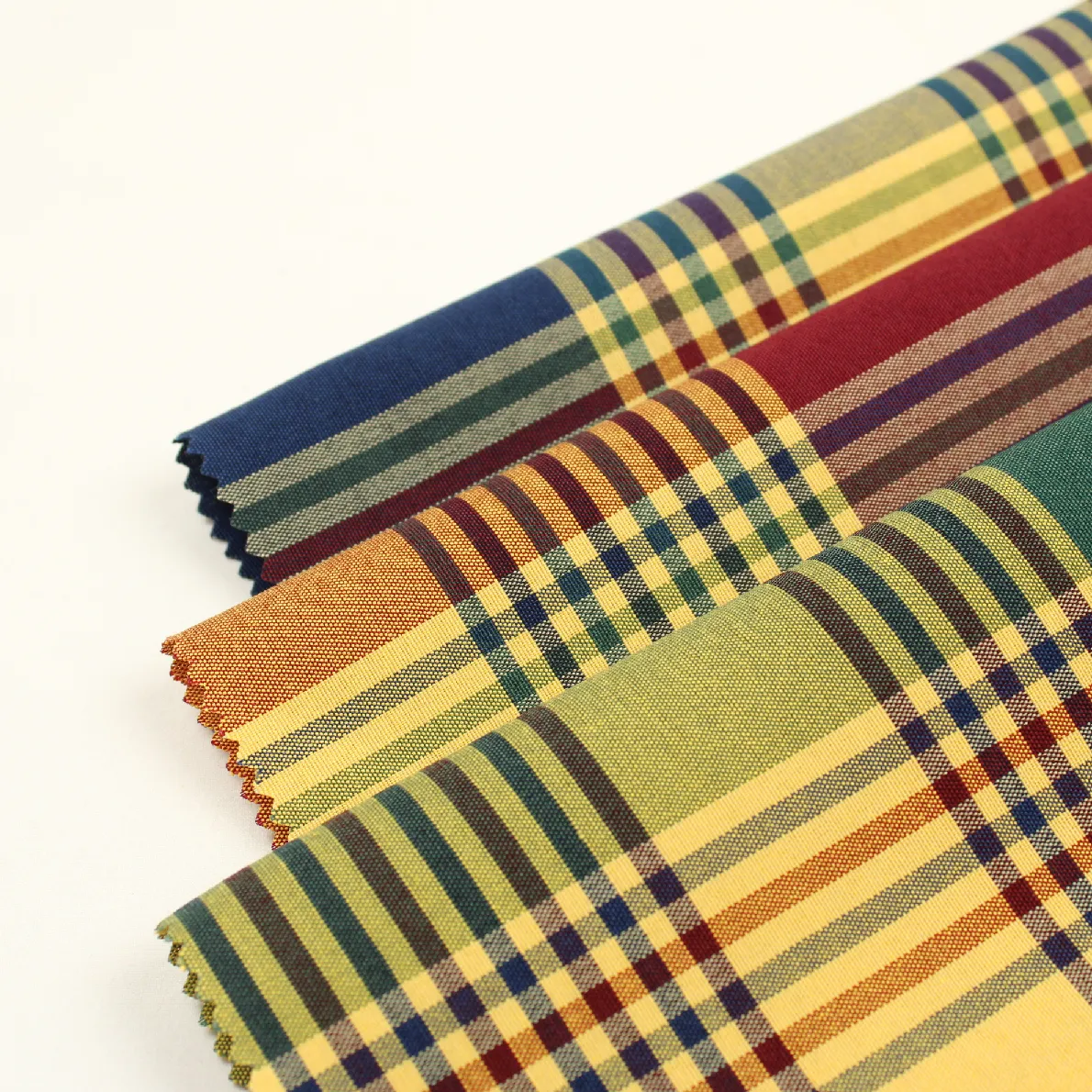 3枚セット 28*36 先染めチェック 布見本 008