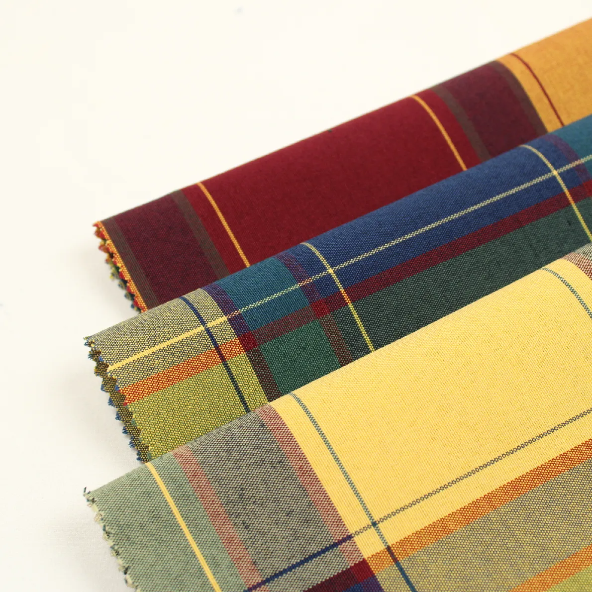 3枚セット 28*36 先染めチェック 布見本 009