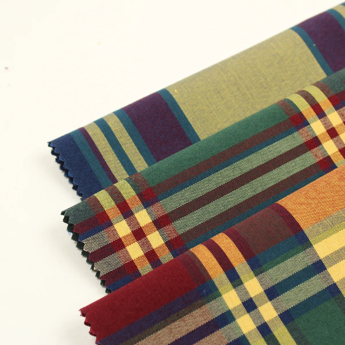 3枚セット 28*36 先染めチェック 布見本 011