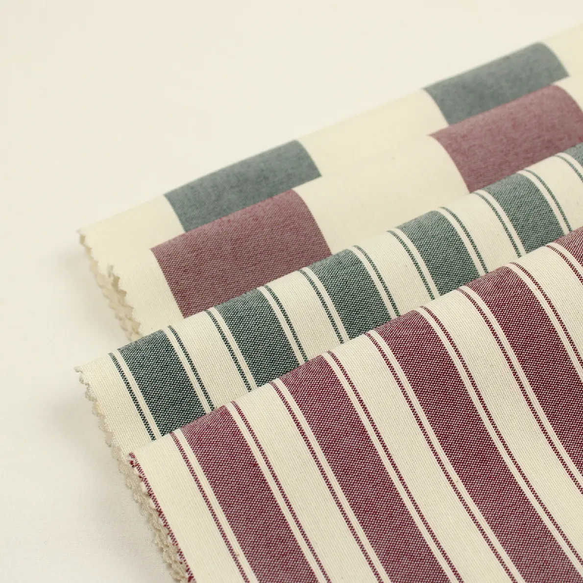 4枚セット 28*36 先染めチェック ストライプ 布見本 014