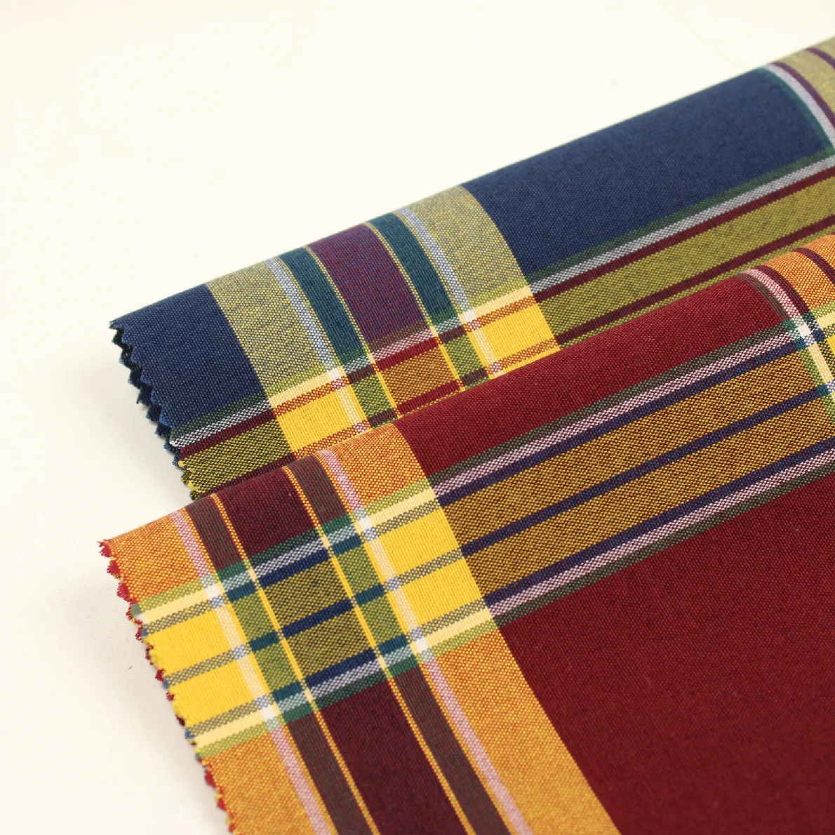 2枚セット 28*36 先染めチェック 布見本 021