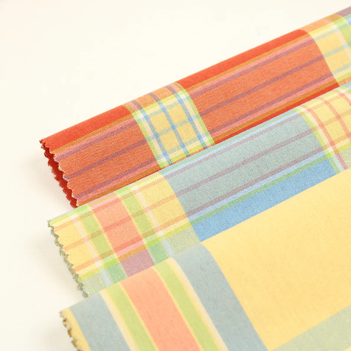 3枚セット 28*36 先染めチェック 布見本 003